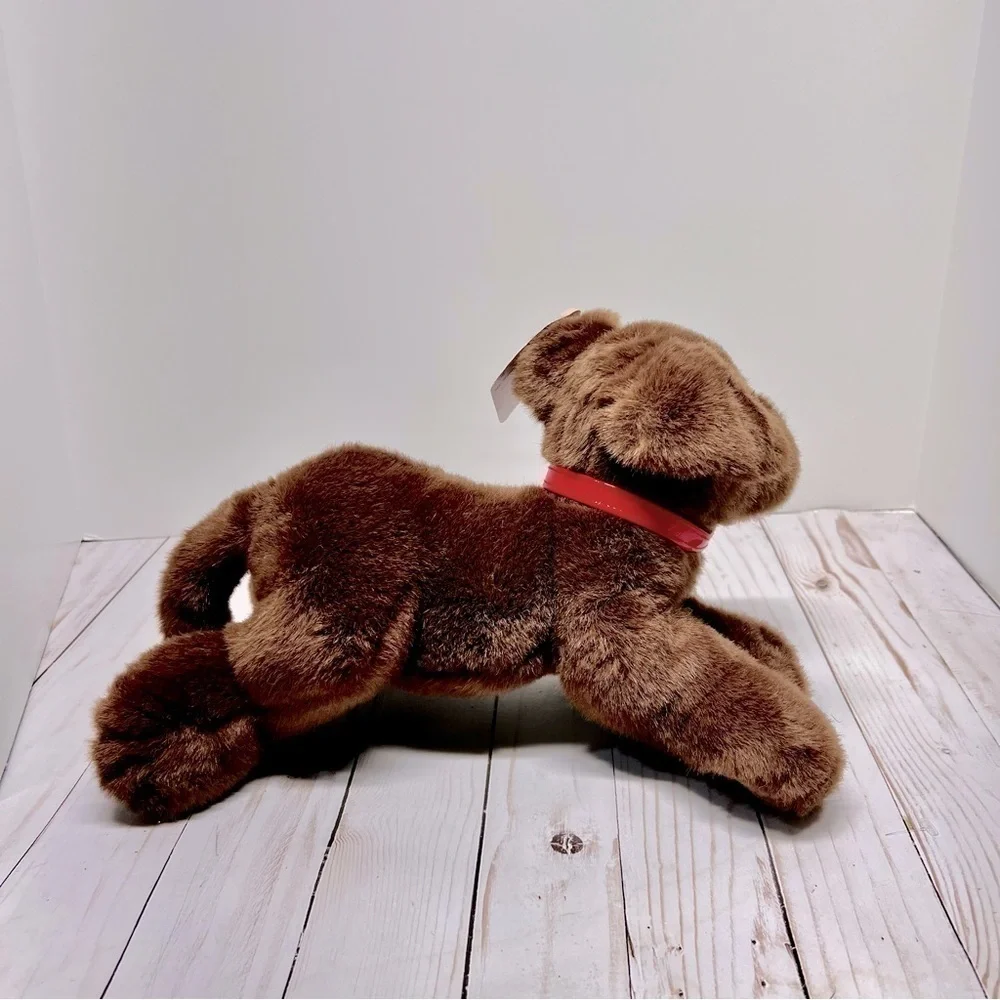 Vintage GUND “DIGGITY” PLUSH BROWN DOG RED COLLAR #1308 NEW OLD STOCK RARE